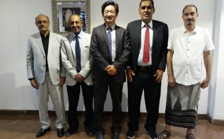 جامعة لحج تشارك في لقاء القائم بأعمال السفير الصيني في بلادنا 