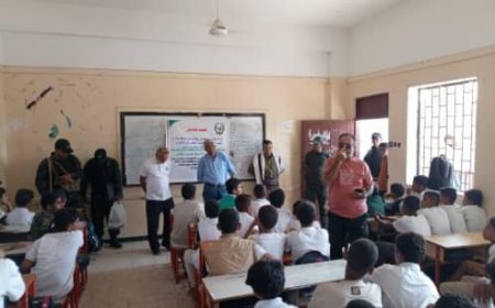 مكافحة المخدرات في أبين تنفّذ حملات توعوية تحت شعار: "معًا نحمي مستقبل أبنائنا من المخدرات"