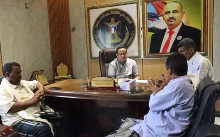 رئيس تنفيذية انتقالي لحج يبحث مع رئيسي تنفيذيتي انتقالي طور الباحة والمضاربة خطوات وبرامج الحشد المفتوح