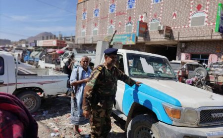 أمن لودر ينفذ حملة امنية لتنظيم حركة السوق