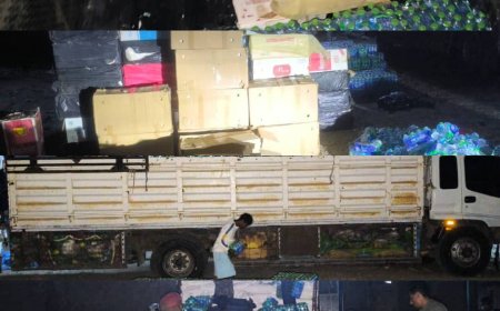 قطاع زنجبار يكشف شحنة تهريب مخفية داخل حمولة مياه وحليب في عملية أمنية نوعية بنقطة جسر حسان