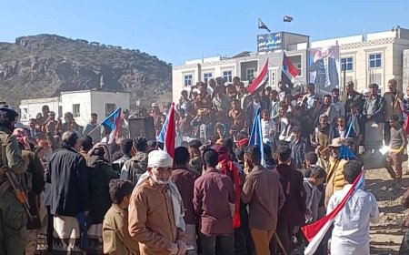 مديرية الضالع تنتفض في أول أيام الاعتصام المفتوح بالضالع