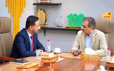 محافظ العاصمة عدن يبحث مع رئيس الهيئة العامة للأراضي سبل تعزيز التعاون والتنسيق