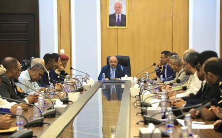محافظ حضرموت يرأس اجتماعًا استثنائيًا لتنظيم أولويات العمل وتعزيز أداء السلطة المحلية