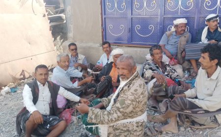 استجابة أبناء مديرية الوضيع للدعوة والمشاركة في الاعتصام المفتوح بلودر