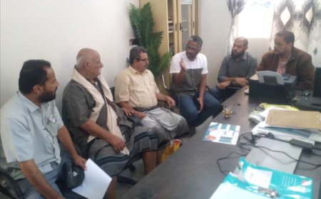 علعلة والصاد ومزاحم يلتقون بمدير بعثة منظمة مهاد على أمل خدمة جديدة لمستشفى لودر