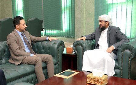 المحرمي يلتقي رئيس هيئة الأراضي ويطلع على خطط تطوير الأداء ومكافحة التعديات