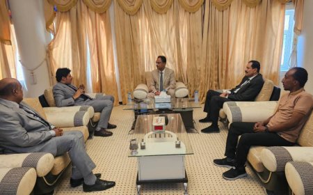 باعوم يلتقي مدير شركة النفط فرع وادي حضرموت