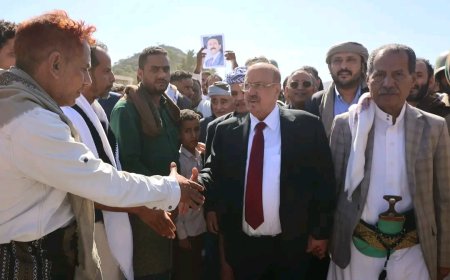 رئيس مجلس النواب يزور مديرية جبل حبشي ويطلع على احتياجاتها الخدمية والتنموية