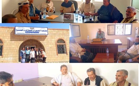 مدير عام مديرية لودر يستقبل نظيره من سباح لبحث ربط الطرق وتعزيز التعاون