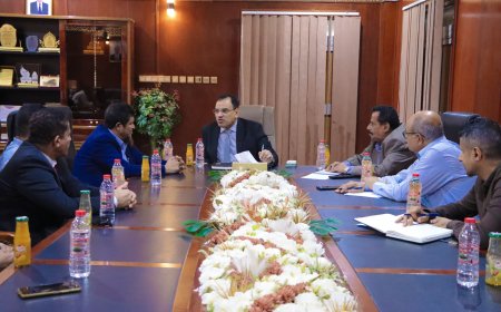 الوزير السقطري يبحث مع قيادة المهرة أولويات المحافظة في قطاعي الزراعة والأسماك وسبل تطويرها