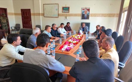 الأمين العام عبدربه هشله يطّلع على ترتيبات مشاركة نادي التضامن في دوري الدرجة الثانية لكرة القدم ( تجمع تعز )