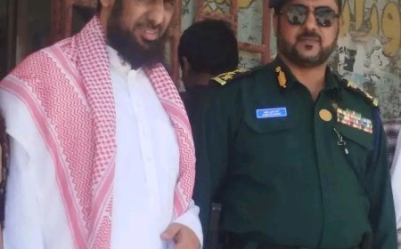 الشيخ أحمد سالم عمور بن حفيظ المشرف العام للجنة الصلح وفضّ النزاعات يزور إدارة البحث الجنائي بالمحافظة