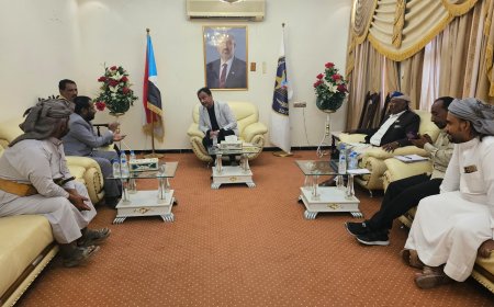 باعوم يناقش مع مدير مكتب الزراعة بوادي حضرموت تحديات القطاع الزراعي