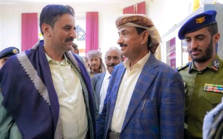 المحافظ بن الوزير يستهل نشاطه باستقبال عدد من قيادات المكتب التنفيذي والشخصيات الاجتماعية