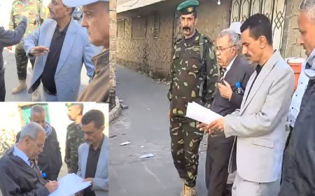 تعز..«المشمر» يسلّم موقع مشروع ترميم الرصف الحجري في شارع المطافي إيذانًا ببدء التنفيذ