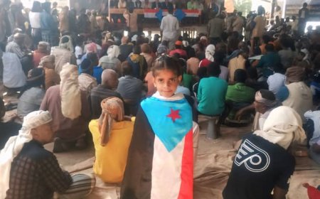 لليوم الرابع على التوالي.. أبناء دلتا أبين مستمرون في اعتصامهم بزنجبار