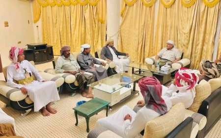 الكثيري يلتقي وجهاء من قبيلة آل بلعبيد في سيئون