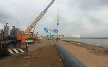 بدء المرحلة الثانية من مشروع إعادة تأهيل أجزاء من خط الضخ الرئيسي في الخط البحري