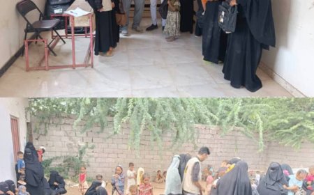 منظمة الإنقاذ الدولية توزع حقائب صحية للأطفال دون سن السنتين في محافظة أبين