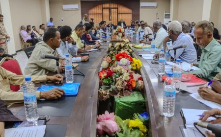 تنفيذي لحج يناقش تقريرين نصف سنوي ويقر إجراءات تنظيمية للشؤون الاجتماعية والمصائد السمكية