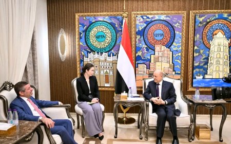 رئيس مجلس القيادة يستقبل سفير الولايات المتحدة الأميركية