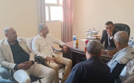 اجتماعٌ هامٌّ لرئاسة الهيئة العامة لمشاريع مياه الريف في العاصمة عدن