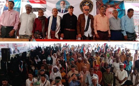 مخيم اعتصام أبناء أبين يواصل فعالياته اليومية تأكيداً على مطلب استعادة الدولة الجنوبية