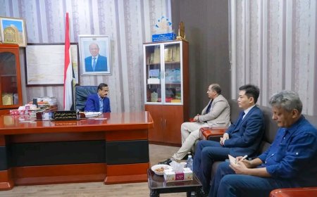 المحافظ بن الوزير يبحث مع شركة لونغشيانغ الصينية للطاقة آفاق التعاون والاستثمار في قطاع الطاقة بمحافظة شبوة