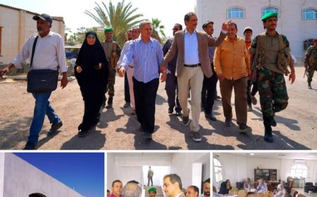 محافظ عدن يطّلع على سير العمل في مبنى إدارتي الطرق والإنارة ويوجّه بمعالجة أي إشكاليات تعترض تنفيذ المشاريع الجارية