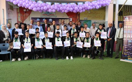 مدارس سماء عدن تستقبل طلابها الفائزين بالمركز الأول في مسابقة التحدي العالمي للروبوت