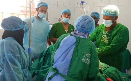 مستشفى أحور العام يواصل إجراء العمليات القيصرية