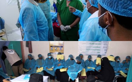 محافظ أبين يدشن فعاليات المخيم الطبي المجاني بباتيس