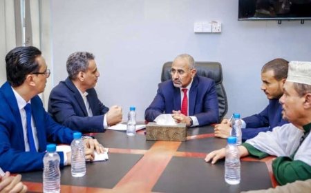 الرئيس الزُبيدي يتفقد سير العمل في وزارة الإدارة المحلية بالعاصمة عدن