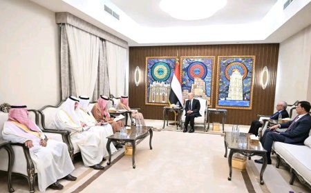 رئيس مجلس القيادة يستقبل الأمين العام لمجلس التعاون لدول الخليج العربية