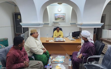 مدير عام مديرية تريم يلتقي قيادة مؤسسة الأصالة للثقافة والتراث والتنمية