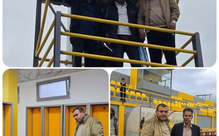 الحسني وعبد المنان يؤكدان جاهزية الملعب والفرق المشاركة في جولة تفقدية قبل انطلاق التجمع