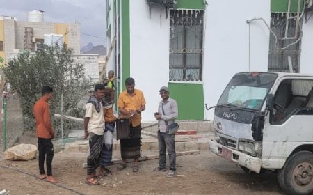 مدير عام مديرية الملاح يتفقد سير عمل إصلاحات وتوسعة المستشفى الريفي