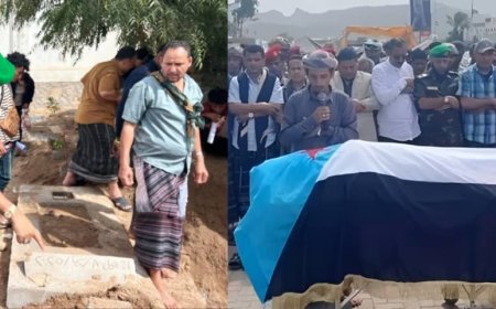 القائد كمال الحالمي معزياً بوفاة إبن عمه في ساحة العروض : مستعدون للتضحيات في سبيل استعادة دولة الجنوب