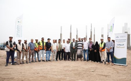 زيارة تفقدية للاطلاع على سير أعمال مشروع تعزيز الأمن المائي بالطاقة المتجددة في حقل بئر أحمد بعدن