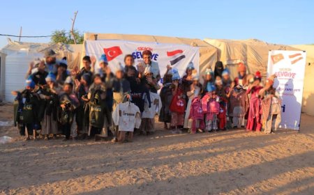 الوصول الإنساني توزّع كسوة شتوية لـ500 يتيم ويتيمة من أيتام مخيمات النزوح في مأرب