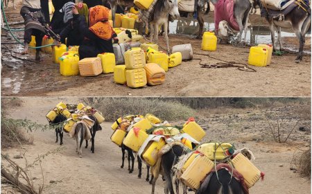 منطقة "جحين" بـلودر أبين .. أمنيات الأهالي تتلخص بشربة ماء .!