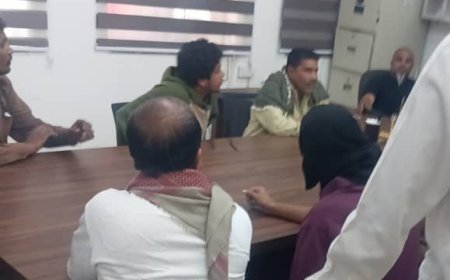 مدير مياه عدن يستقبل عدد من أهالي ووجهاء العريش بخور مكسر