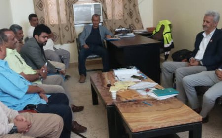 فريق التوجيه والرقابة الرئاسي يزور كلية ناصر للعلوم الزراعية في لحج