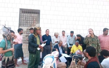 القائم بأعمال الاصلاحية المركزية محافظة أبين يتسقبل رئيس النيابة وعدداً من الوكلاء