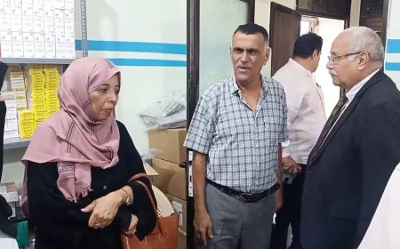 مدير عام مكتب الصحة بعدن يزور جمعية الهلال الأحمر اليمني ويشيد بجودة خدماته