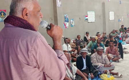 مخيم الاعتصام لودر يحتضن ندوة سياسية توعوية حول ممارسات القوى الشمالية اتجاه أبناءالجنوب من عام 1990م