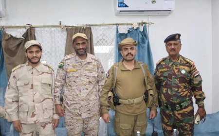 مرصع والمعكر يبحثان تعزيز خطة الحماية الشاملة لمطار الغيضة الدولي