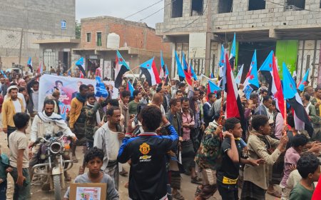 مسيرة جماهيرية ومهرجان حاشد في المسيمير احتفاء بانتصارات القوات الجنوبية والمطالبة بإعلان دولة الجنوب