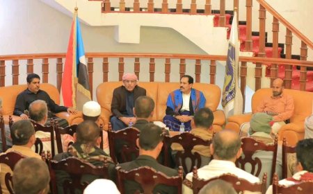 رئيس الجمعية الوطنية يستقبل مشايخ ووجهاء مديرية ساه